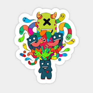 Monster Brains Sticker